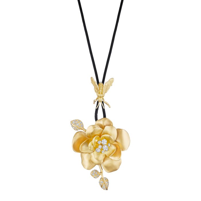 Rose Pendant with Bee