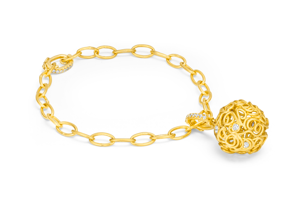 Charm Bracelet Chain Gold | Rebekah Price